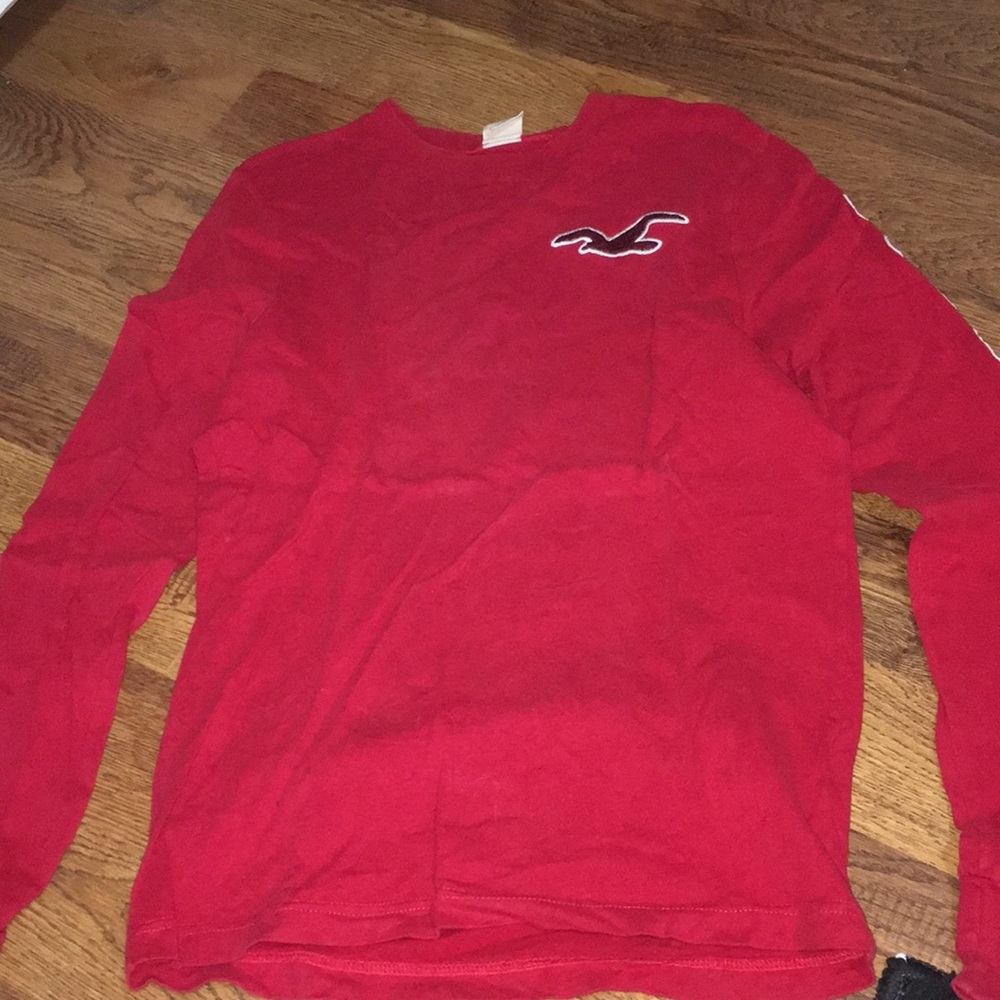 Red Long Sleeve Hollister Shirt